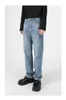 Men's jeans Straight leg jeans Trousers Men's thick line ultra-Religious clothing Men's casual pencil blue Black trend jeans 20230817