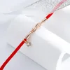 Очарование браслетов 2023 красная веревка животных DIY DIY Braid Lady Bracelet Friends Party Summer Jewelry Pulseras Mujer