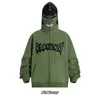 Kakazy Hooded trui voor jongens herfst en winter ritssluiting losse top voor paren ritsed ins trendy sportjack