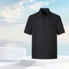Herren -T -Shirts Mikrofaser -T -Shirt für Männer Fashion Spring/Sommer lässige Kurzärmel -gedruckte Reversfarbanpassung 2