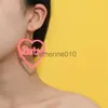 Charm Pink Love-shaped Barbie Earrings Kawaii Barbie Letter Acrylic Pendant Jewelry for Women Girls Cute Cosplay Jewelry Accessories J0817