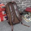 Student schoolbag crazy horse skin backpack portable for men and women 230817