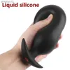 Anal Toys Inflatable Pump Anal Plug Silicone Super Big Butt Plug Dildo Prostate Massager Anus Extender Dilatador Sexules Toy for Women Man HKD230816