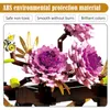 Blocks City Decoration Supplies Blooming Peony Flowers Full Moon Building Bloodings DIY Friends Home Ornaments B Toys for Kids Gifts R230817