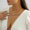 Pendant Necklaces IngeSight.Z Punk Multilayer Star Long Tassel Chain Pendants Necklaces For Women Gold Color Charms Choker Necklace Set Jewelry J230817