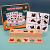 Spor Oyuncaklar Ahşap Oyuncak Erken Öğrenme Hayvan Meyvesi Gölge Eşleşen Yapboz Bulmaca Oyunu Montessori Çocuklar İçin Eğitim Çocuk 230816