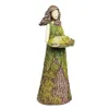 Garden Decorations Fairy Statue with Bird Feeder Lawn Resin Ornaments Art Sculptures for Outdoor Decoration 230816