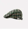 Berets anty-newar retro kratowy kubek czapki mody etykieta młodzież kolorowy bawełniany malarz uliczny zaawansowany czapki