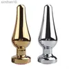 Anal Toys Butt Plug Anal Sex Toys S/M/L Metal Stainless Smooth Sexy Toys For Women Adult Men Buttplug Rostfritt stål Anal Plug HKD230816