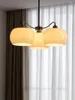 Lâmpadas pendentes Candelador da sala de estar Yunshan Estudo e restaurante Candeliers de personalidade de três cabeças de vidro de três cabeças