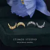 Stud ITSMOS Opaal maan Oorbellen Vrouwelijke Maansikkel Sieraden Piercing Studs voor Vrouwen Verjaardagscadeau 230816