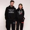 Men's Tracksuits Couple Outfits Hoodie Jogging Pants 2PCS High Quality Husband Wife Printed Men Women Daily Casual Sport Suit Lover