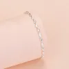 Link Bracelets Silver Color Wave For Women Luxury Man Bracelet Charms Italian Anime Jewelry Sets Kpop Hapiship Store Y2k Accessories