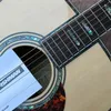 Ny Solid Spruce Top Acoustic Guitar Type 45 Type 41 Inlaid Abalone Guitar, Abalone Top och Back Keys, Electric Guitar 258