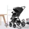 Strollers# Luxe Baby Stroller Four Wheels Stroller kan gaan zitten of gaan liggen schokabsorptie Stroller voor baby lichtgewicht baby -wandelwagen R230817