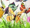 Décorations de jardin 12 cm colorées en plumes à deux couches GRANDS PARTICONS PUTPARFLES POUR JARDINGING EXTÉRIEL
