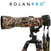 Accessoires de sacs d'appareil photo Rolanpro Camera Lens Coat Camouflage Caxe de pluie pour Nikon AF-S 200-500mm F5.6E ED VR Protection Case Guns Gleeve's Hood Cap Hkd230817