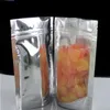 400pcs Mylar Stand Up Aluminum Foil Clear Package Pack Bags for Food Coffee Storage Resealable Zip Lock Packing Bag wholesale Eigjq