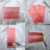 Beschermende verpakking groothandel groothandel-9x17cm 200 pcs bubble enveloppen wrapzakken/ antistatische zakjes/ rode kleur PE Mailer Bag Drop d otfou