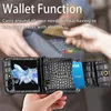 Flip5 Crocodile Pattern Design Pu Leather Folding Phone Case för Samsung Galaxy Z Flip 4 Flip 5 Wallet Card slot Lanyard Shell