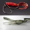 Vishaken 500 PCS Brede Gap Worm Vishaken Jig Crank Big Bass Hook Zwart Hoog Koolstof Staal Crank Bed Hook voor zachte visserij Lure 230816