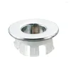 Bath Accessory Set Ceramic Basin Sink Round Overflow Cover Ring Insert Replacement Tidy Chrome Trim Bathroom Accessories