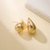 Stud Bottega Earrings 18K Gold Hoop Women Italy Hollow Stainless Steel Hypoallergenic Plated Tear Drop Waterdrop Earring For Girl 230816simple