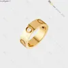 UOQL Ring Love Designer Diamond Titanium Steel Gold-plated Never Fading Non-allergic Gold/silver/rose Gold; Store/21621802