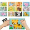 Barnens leksaksklistermärken 3D EVA FOAM Kids Sticker Threedimensional DIY Cartoon Animal Learning Education Toys Tidiga spel 230816