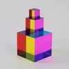 Prisms Color Cube Prism 30 50 60 40mm Crystal magic cmy cube 230816