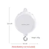 1PCS DIY BED Bell Akcesoria 0-12 miesięcy biały obrotowy na łóżku Nowonarodzony pudełko muzyczne Bell Hanging Toys for Child Gift HKD230817