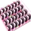 False Eyelashes Wispy Fluffy Russian Strip D Curl Mink Lashes Colored Lashes Natural False Eyelashes Color Eyelashes HKD230817