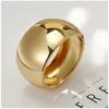 Bangle Large Size Wide Smooth Alloy Cuff Bracelets Gold Color Statement Chunky For Women Fashion Jewelry Wedding Accessory