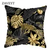 Baule d'oreiller Zaveyt Hot Tropical Plants Couvercle feuille pour canapé-chambre à coucher coussine