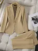 Pantaloni da donna a due pezzi da donna ledies sella al lavoro di business formale indossare blazer e pantaloni abiti da donna a maniche lunghe 2 abiti set plus