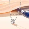 Pendentif Colliers Moissanite Diamant 6.5mm 1CT Collier Pour Femme Pendentif 925 Collier En Argent Pour Femmes Chaînes Fête De Mariée Fine Jewelry J230817