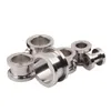 المكونات الأنفاق Jewelry100pcs/Lot Mix 2-10mm Stainsal Steel Screw Plug Pluge Flesh Tunnel Bodich Body Body Drop