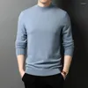 남자 스웨터 가을과 겨울 반쯤 터틀넥 니트 남자 바닥 셔츠 zde2761
