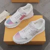 Designer Mannen Run Away Sneakers Top Kwaliteit Vrouwen Casual Outdoor Schoenen Kalfsleer Mesh Trainer Runner Schoen Unisex Tennisschoenen met Doos NO12