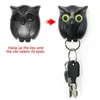 Hooks Rails 1 PCS Owl Night Wall Magnetic Key Holder Magnets Hold Keychain Hanger Hook Hanging kommer att öppna Eyes Home Decoration 230816