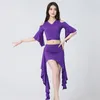 Scen Wear Belly Dance Long Kjol Set Fashion Dress Suit Carnaval Disfraces vuxna prestanda kostym sexiga kläder bauchtanz