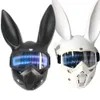 Party Masks Rabbit LED Mask Christmas Bar Masquerade Bunny Girl Ear Halloween Anime Kids Face Shild Cosplay 230816