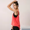 Camisas ativas Tampa de treino Tampa para mulheres Aberto de Back Strappy Exercício de ginástica de ginástica Summer Summer Fit Fit Mesh Quick Dry Yoga Fitness