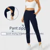 Pantaloni da donna di alta qualità lu-u sport fitness che corre in vita esterna indossa leggings casual slim