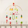 Baby Holzbett Glocke Klapperte Montessori Toys Silicon Weihnachtsbaum Hängende Anhänger Teether Toys Crib Bracket Baby Geschenk HKD230817