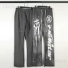 HellStar Sweatspants Wysokiej jakości List Flame Drukuj Hell Star Hip Hop Casual Pants Mężczyźni Kobiety T230817