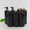 Storage Bottles 10PCS 500ml Black PET Plastic Bottle Split Lotion Pump Large Non-toxic Without BPA For Travel Shampoo Cosmetic