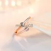 Anéis de banda ajustável clássico 2pcs anel de dedo de zircônia cúbica para mulheres moda cristal abertura casamento noivado jóias atacado dfr008 j230817