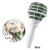 Flores decorativas de 6 peças Bouquet Stand Floral Handle Supplies Decorações