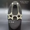 Charm Rhinestone Star Earrings for Women Pendant Big Dangle Jewelry Fashion Show Statement örhängen Tillbehör 2023 J230817